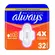 Absorvente Always Dia Ultra Suave com Abas 32 unidades