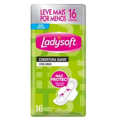 Absorvente Ladysoft Suave com Abas 16 Und
