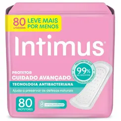 Protetor Diário Intimus Tecnologia Antibacteriana 80Un
