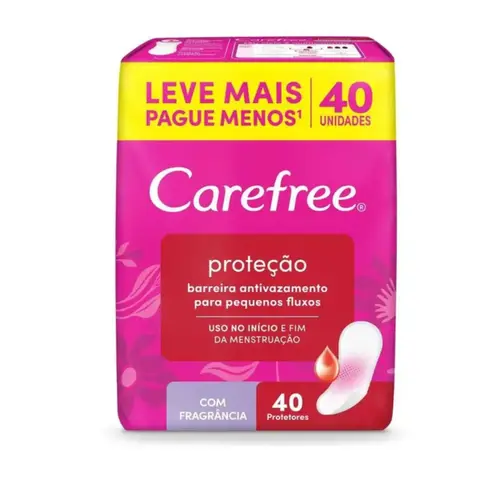 Protetor Diário Carefree Proteção com Perfume 40un