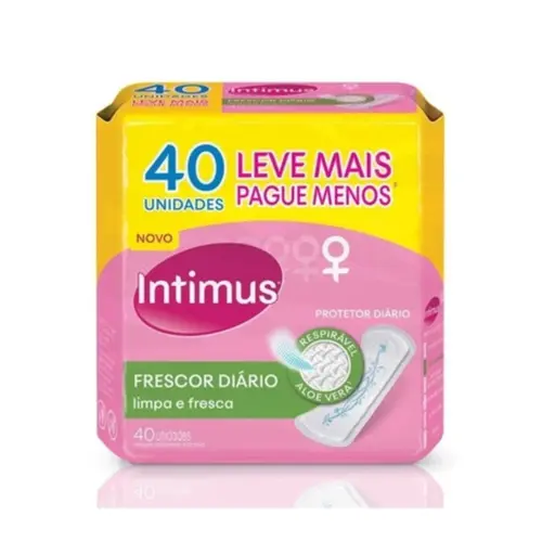 Absorvente Intimus Protetor Diário com Perfume 40 unidades