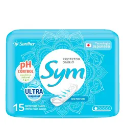 Absorvente Sym Protetor Diário Sem Perfume 15un