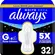 Absorvente Always Noturno Seca Tamanho G 32 Unidades