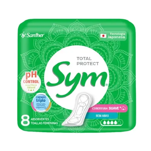 Absorvente Sym Suave Sem Abas 8 Unidades