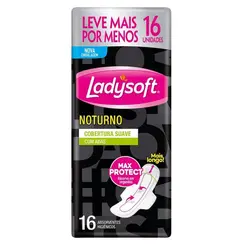 Absorvente Ladysoft Noturno Suave com Abas  16 Und