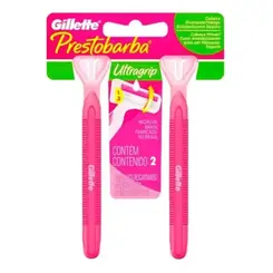 Aparelho de Barbear Prestobarba Ultragrip Rosa 2un