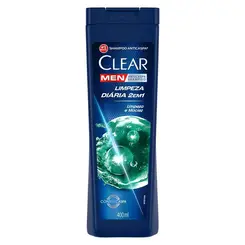 Shampoo Clear Men Anticaspa Limpeza Diária 2 em 1 400ml