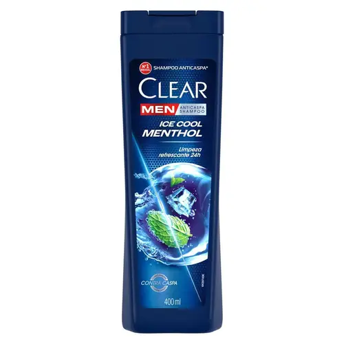Shampoo Clear Men Anticaspa Ice Cool Menthol 400ml