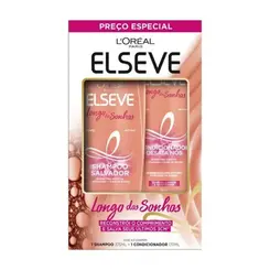 Kit Elseve Longo dos Sonhos Shampoo 375ml + Cond 170ml