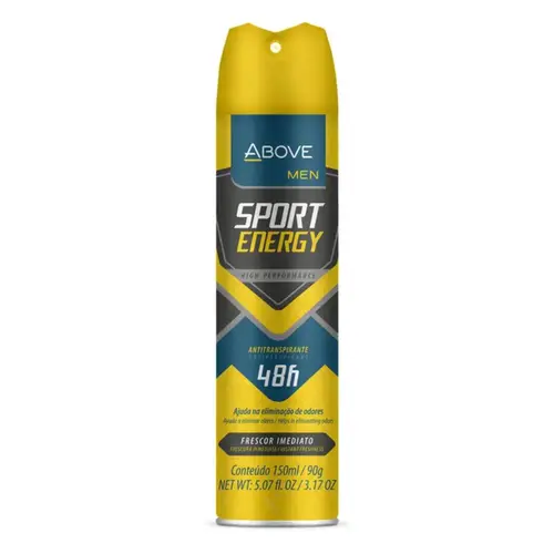 Desodorante Aerossol Above Sport Energy Masculino 150ml