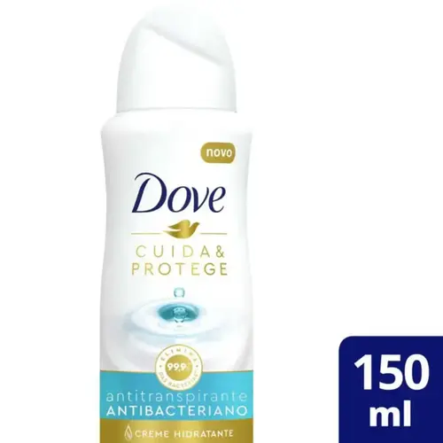 Desodorante Antitranspirante Aerosol Dove Cuida & Protege Antibacteriano Feminino 72h 150ml