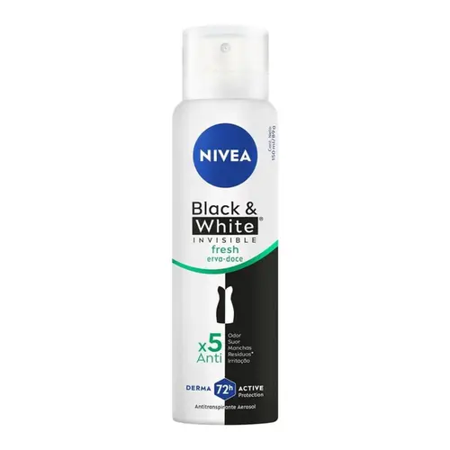 Desodorante Nivea Invisible B&W Fresh Erva Doce Fem 150ml