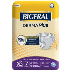 Fralda Geriátrica Bigfral Plus Regular Tamanho xg - 4 Pacotes com