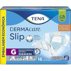 Fralda Tena Dermacare Slip Ultra G 16 unidades