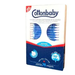 Hastes Flexíveis de Algodão Cottonbaby 75 Unidades