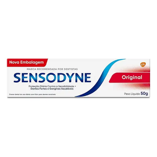 Creme Dental Sensodyne Original para Dentes Sensíveis 50g