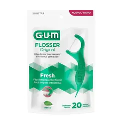 Fio Dental Flosser Gum Limpeza Completa 20 Unidades