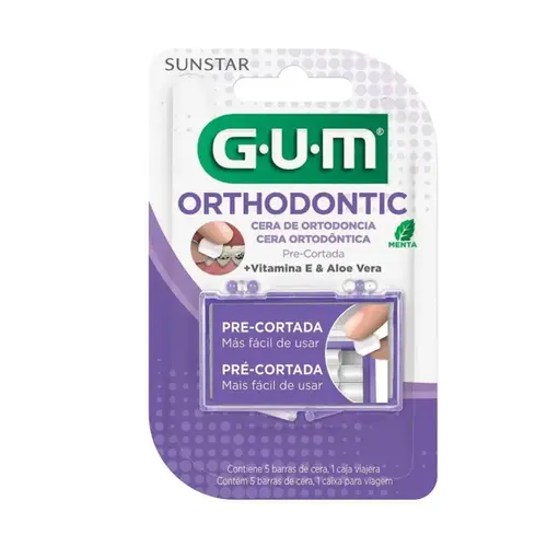 Cêra Ortodôntica Gum Sabor Menta com 5 Barras