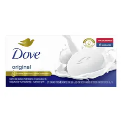 Kit Sabonete Dove Original Barra 90g com 6 Unidades