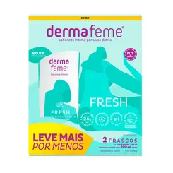 Sabonete Íntimo Líquido Dermafeme Fresh 2 Unidades 200ml