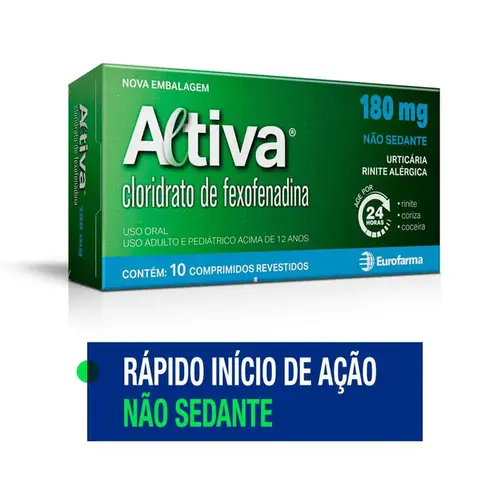 Fexofenadina - Altiva 180mg 10 Comprimidos