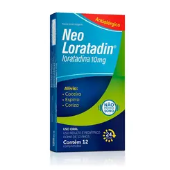 Neo Loratadin 10mg 12 Comprimidos - Neo Química