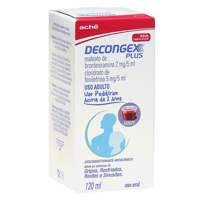 Decongex Plus Xarope Pediátrico 120ml