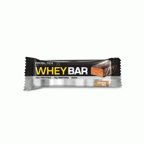 Whey Bar Low Carb Probiótica Amendoim 40g