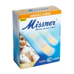 Curativos Missner Flexíveis Bege 40 Unidades