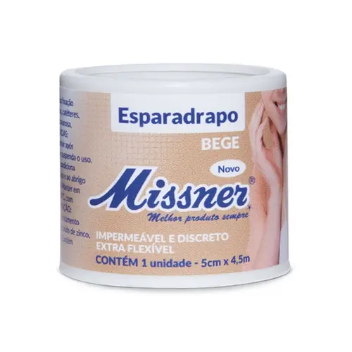 Esparadrapo Missner Bege 5cm X 4,5m