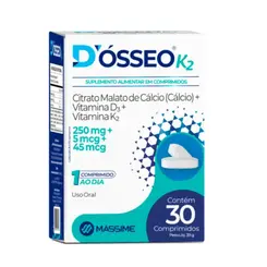 D’Osseo K2 600mg Cálcio D3 K2 30 Comprimidos