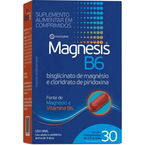 Magnesis B6 Fonte de Magnésio 30 Comprimidos