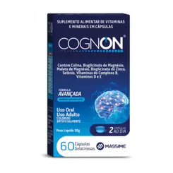 Cognon 1000mg Foco e Concentração Massime 60 Cápsulas