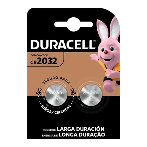 Bateria Duracell Lítio CR2032 2 Unidades