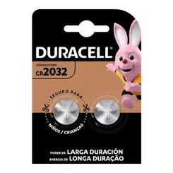 Bateria Duracell Lítio CR2032 2 Unidades