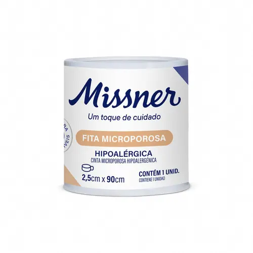 Fita Microporosa Missner 2,5cm X 90cm
