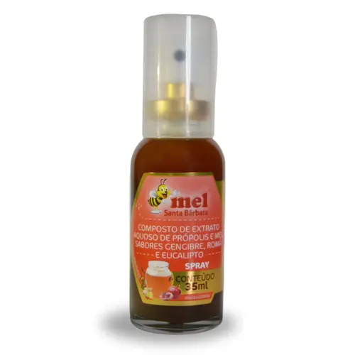 Spray Bucal Gengibre Romã Eucalipto Mel Santa Bárbara 35ml