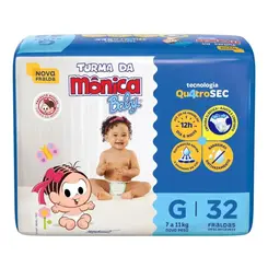 Fralda Turma da Mônica Econômica G 32un
