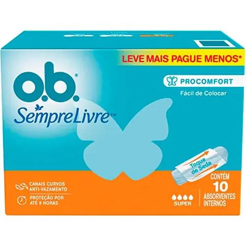 Absorvente Ob Super Edição Limitada 10 Un