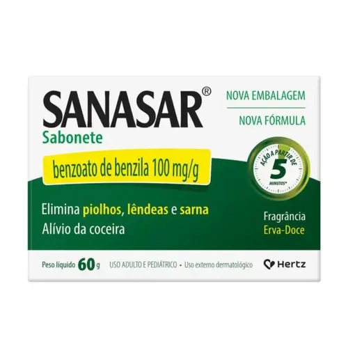 Sabonete em Barra Sanasar 100mg/g 60g