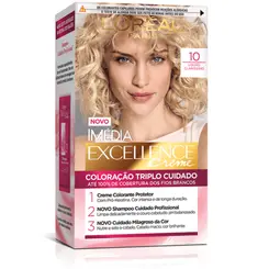 Kit Tintura Imédia Excellence L Oréal Louro Claríssimo 10
