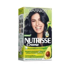 Tinta de Cabelo Garnier Nutrisse Creme Preto Onix 10