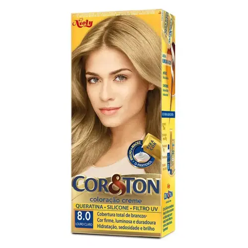 Tintura Creme Cor & Ton Louro Claro 8.0