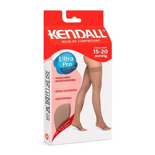 Meia Kendall 7/8 Média Compressão Sem Ponteira Tamanho M