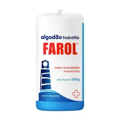 Algodão Hidrófilo em Rolo Farol 500g