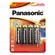 Pilha Panasonic Alcalina AA 4un