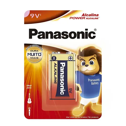 Bateria Panasonic Alcalina 9V 1un