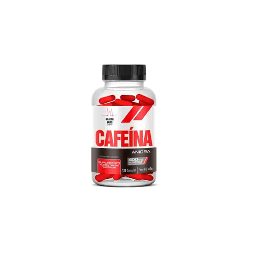 Cafeína Health Labs 590mg 120 Cápsulas