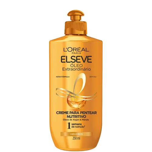 Creme Para Pentear Elseve Óleo Extraordinário Nutrição Intensa 250ml