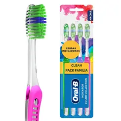 Escova de Dente Oral-B Indicator Color Collection 4un